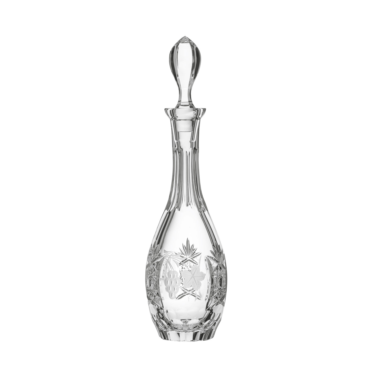 Weinkaraffe Dekanter Kristall Traube clear (37,3 cm)