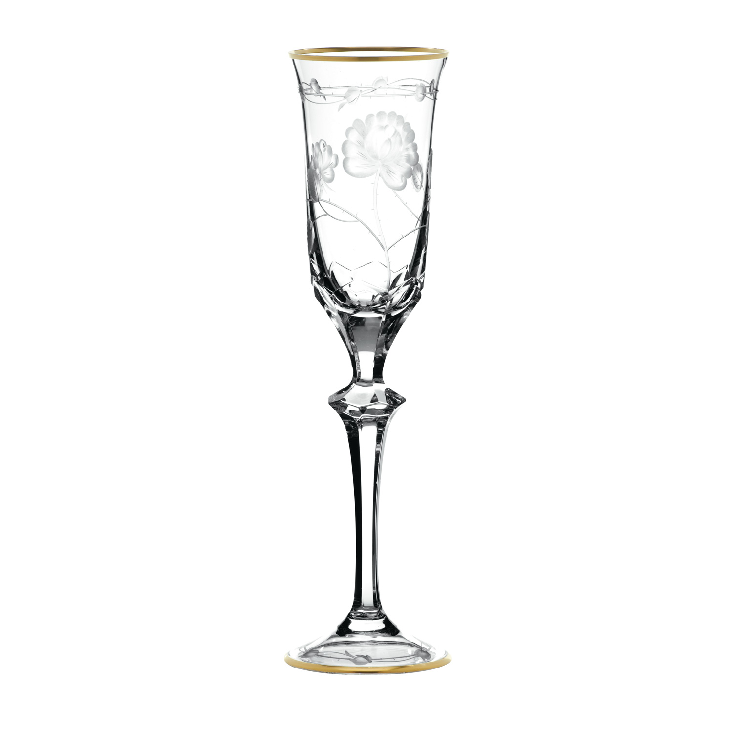 Sektglas Kristall Monrose Gold clear (26,2 cm)
