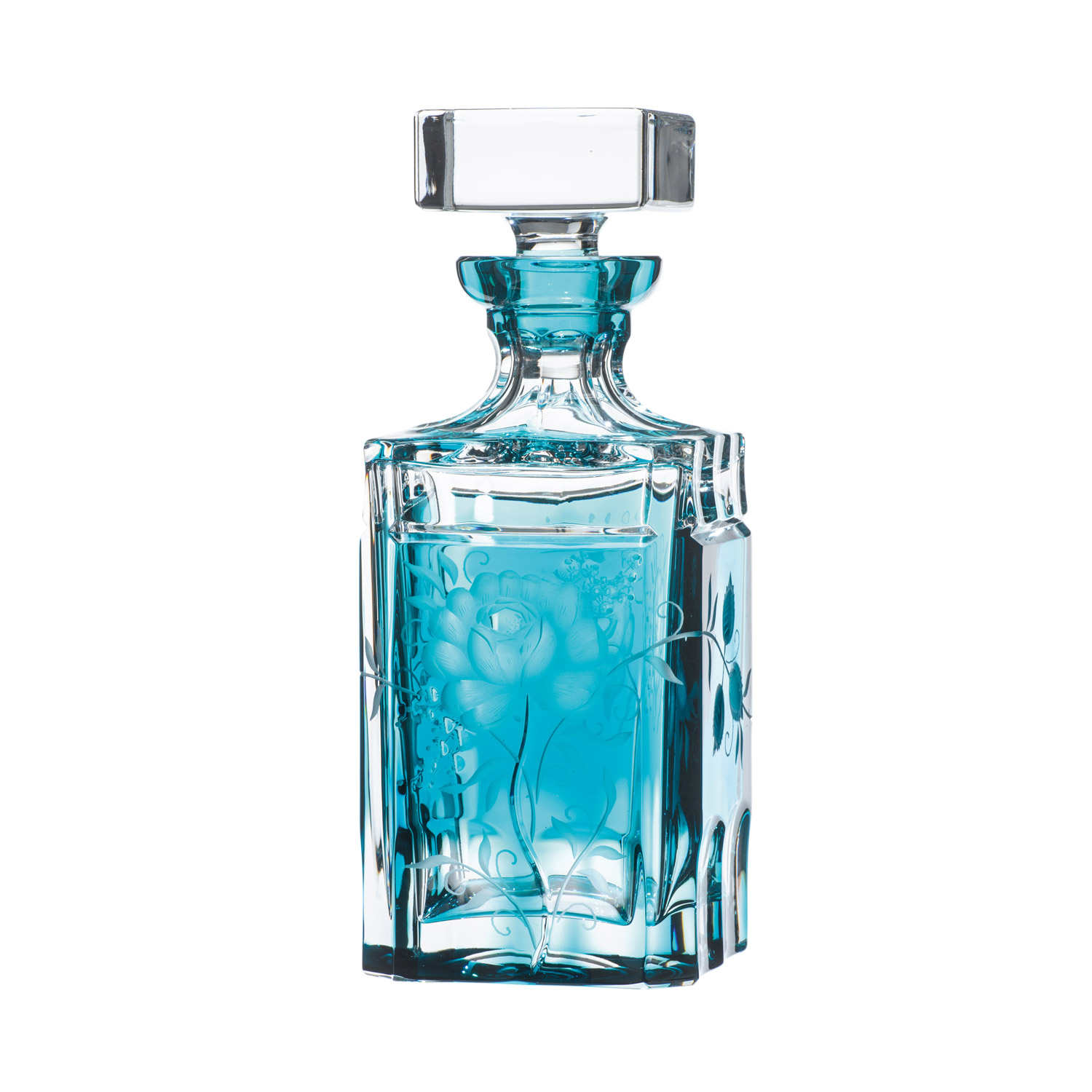 Whiskykaraffe Kristall Primerose azur (25 cm)