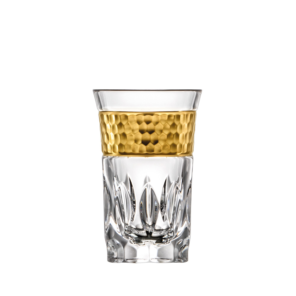Shot Glas Kristall Bloom Gold klar (8,0 cm)