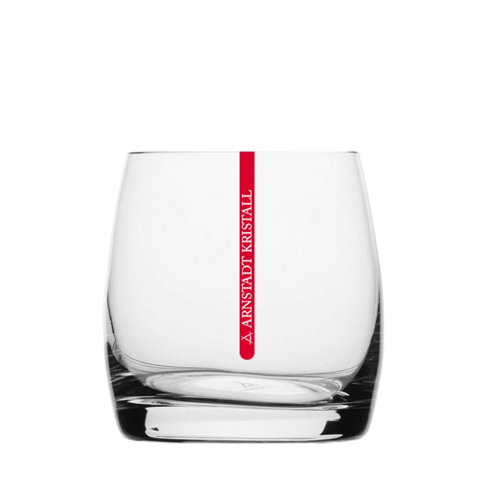 Whiskyglas Kristall Redstripe klar (8,7 cm)