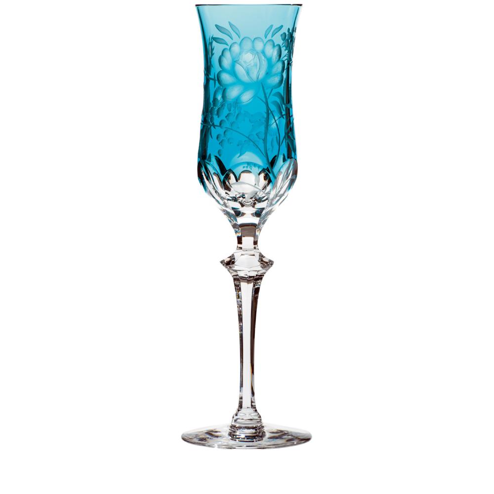 Sektglas Kristall Primerose azur (26,5 cm)