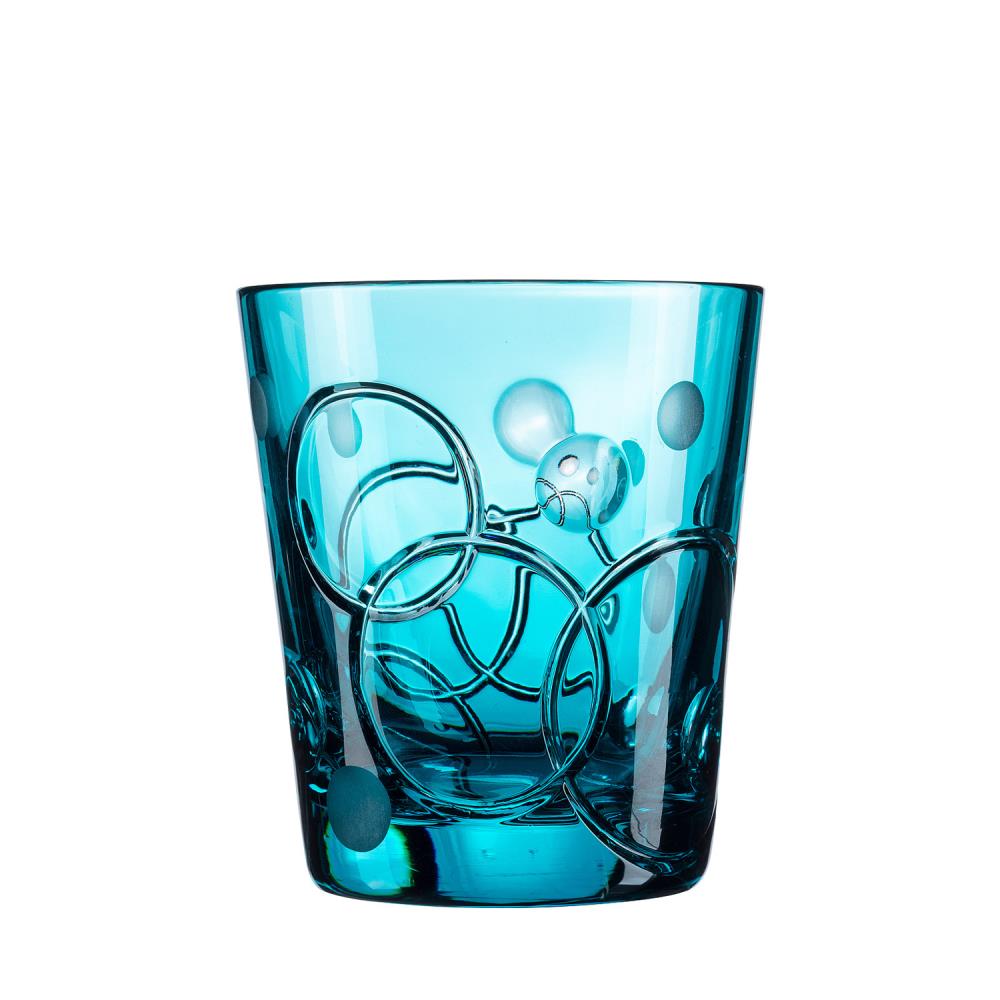 Becher Kristall Circle azur (9,5 cm)