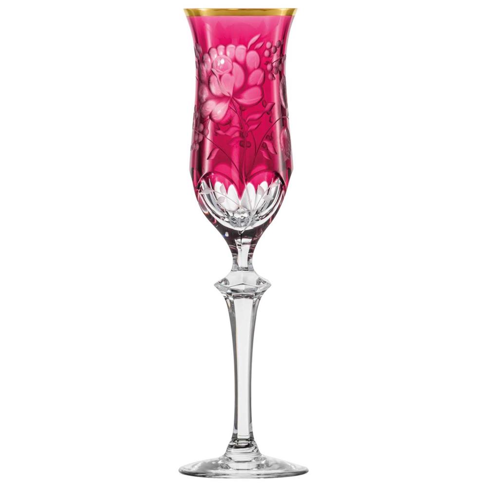 Sektglas Kristall Primerose Gold rubin (26,5 cm)