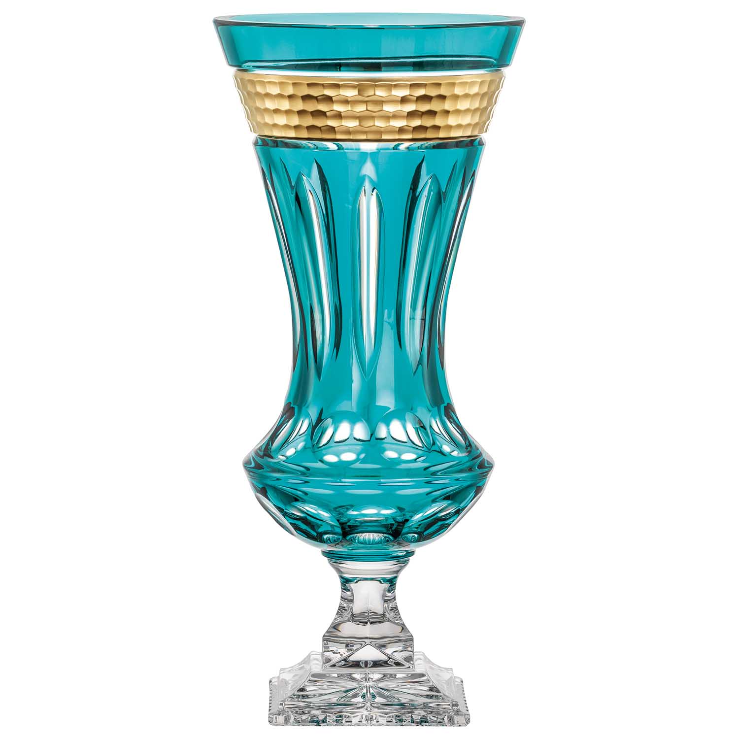 Vase Kristall Bloom Gold azur (42 cm)