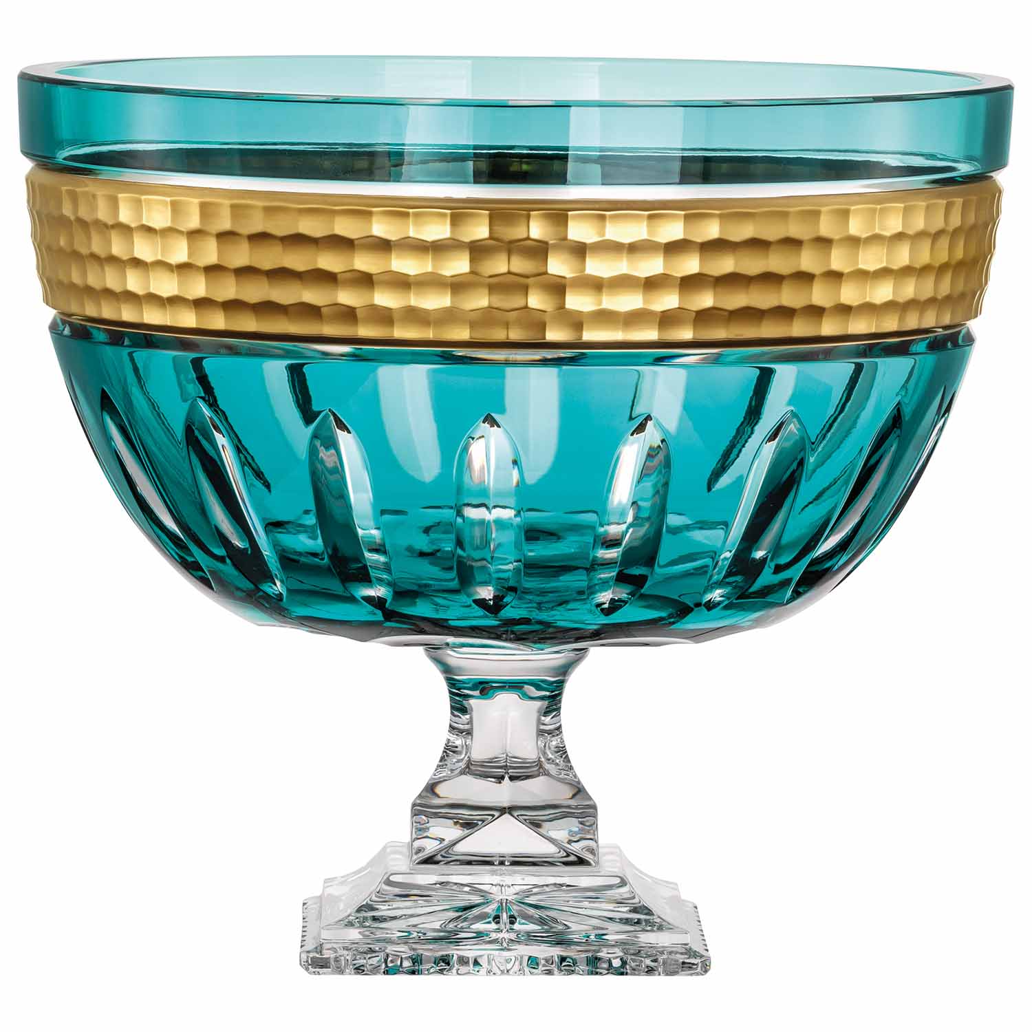 Schale Kristall Bloom Gold (30 cm)