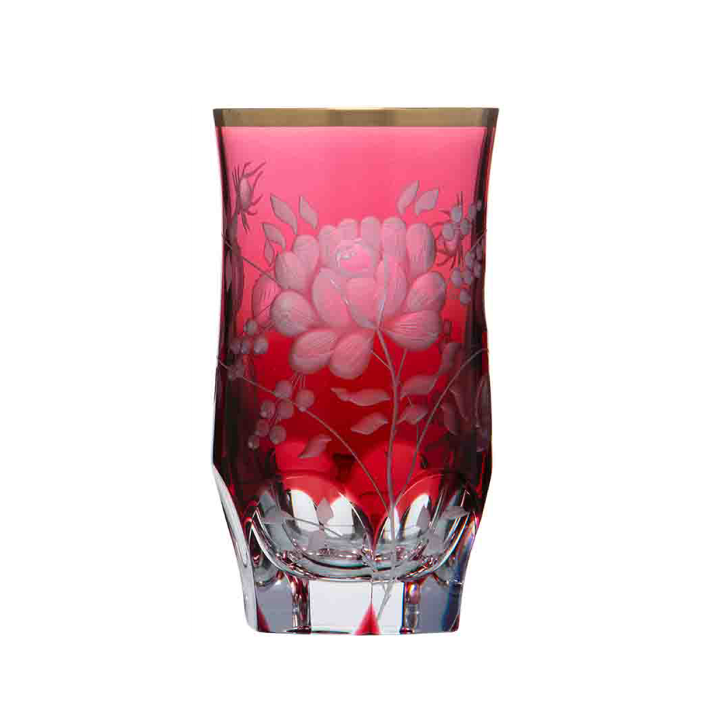 Longdrinkglas Kristall Primerose Gold rubin (13 cm)